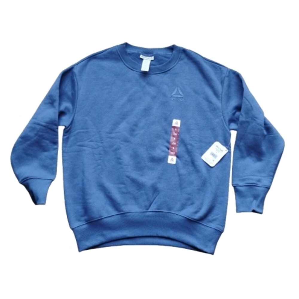 NWT Reebok Dark Denim Oversized Crew Neck Sweatshirt Size Small